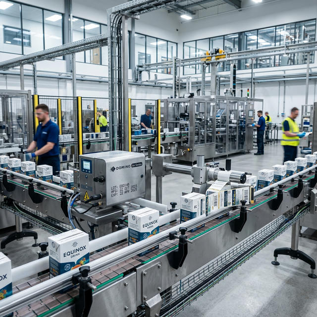 Industrial packaging and batch coding equipment by Laxmi